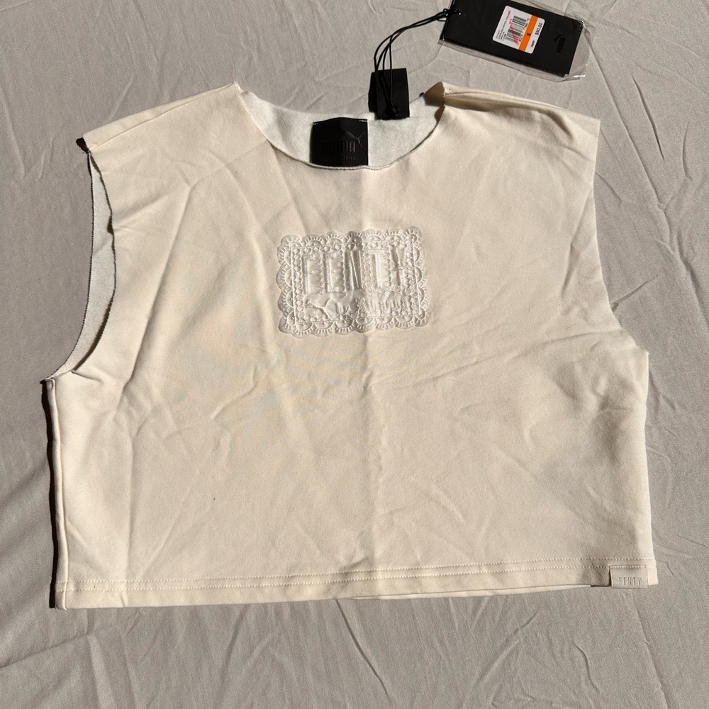 White Sleeveless Top